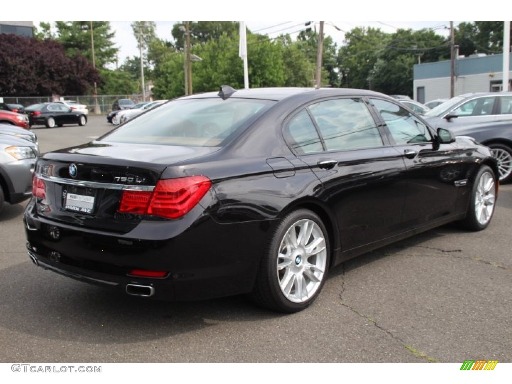 2012 7 Series 750Li Sedan - Ruby Black Metallic / Saddle/Black photo #5