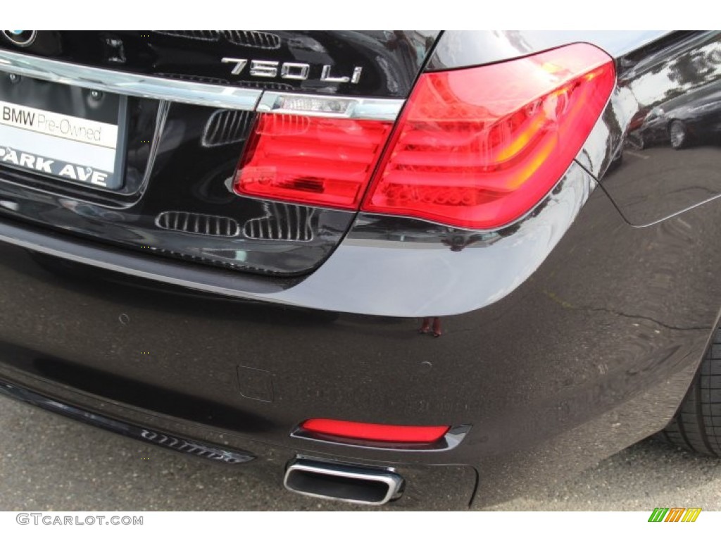 2012 7 Series 750Li Sedan - Ruby Black Metallic / Saddle/Black photo #21