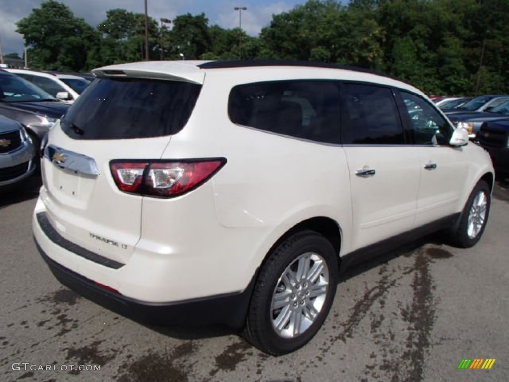 White Diamond Tricoat 2014 Chevrolet Traverse LT AWD Exterior Photo #83351390