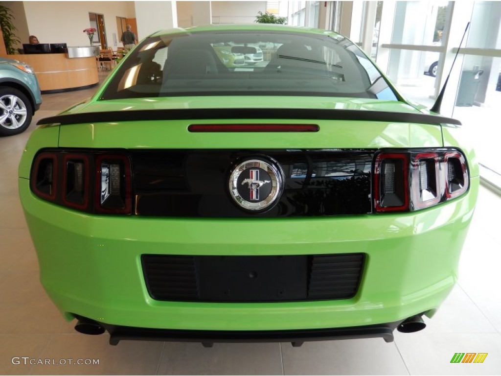 2013 Mustang Boss 302 - Gotta Have It Green / Charcoal Black/Recaro Sport Seats photo #4