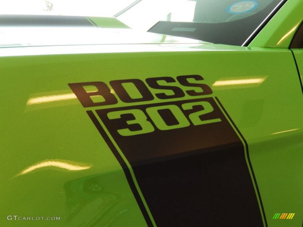 2013 Mustang Boss 302 - Gotta Have It Green / Charcoal Black/Recaro Sport Seats photo #9