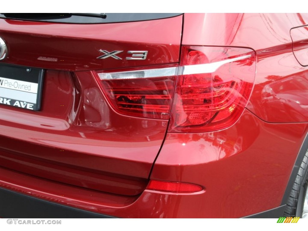 2013 X3 xDrive 28i - Vermillion Red Metallic / Black photo #22