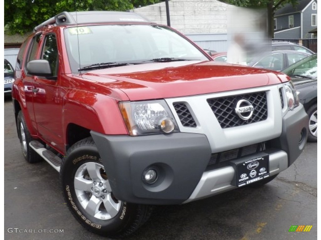 2010 Xterra S 4x4 - Red Brick Metallic / Gray photo #1