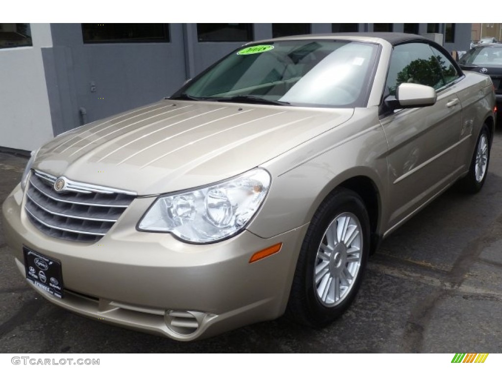 2008 Sebring Touring Convertible - Linen Gold Metallic / Dark Khaki/Light Graystone photo #3