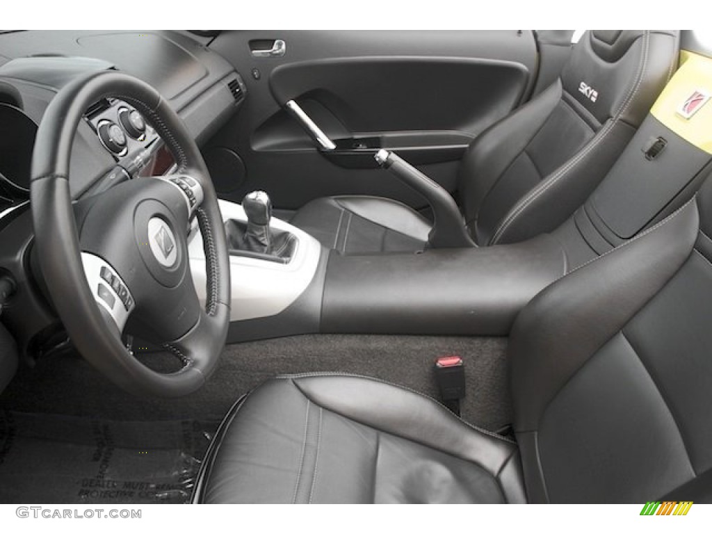 Black Interior 2009 Saturn Sky Red Line Roadster Photo #83354746