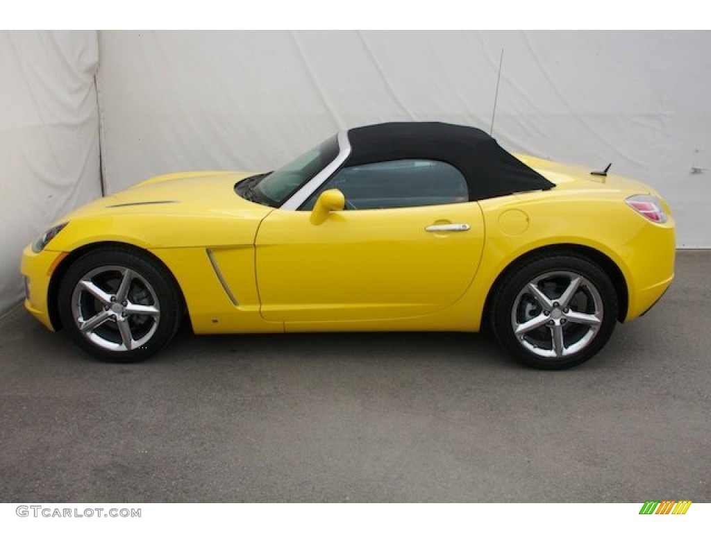 Sunburst Yellow 2009 Saturn Sky Red Line Roadster Exterior Photo #83354816