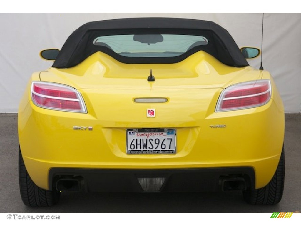 2009 Sky Red Line Roadster - Sunburst Yellow / Black photo #9