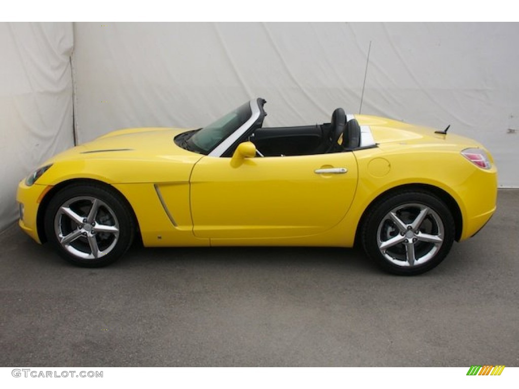 2009 Sky Red Line Roadster - Sunburst Yellow / Black photo #10
