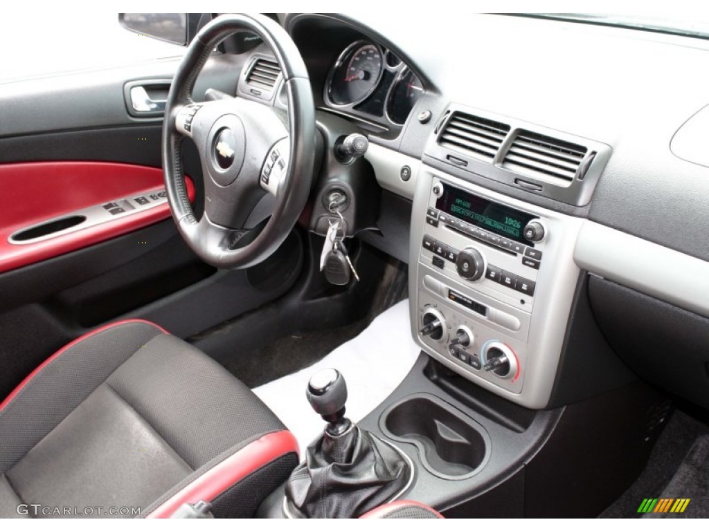 2009 Cobalt SS Coupe - Black / Ebony/Ebony UltraLux/Red Pipping photo #9