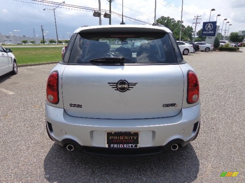 2012 Cooper S Countryman - Crystal Silver Metallic / Carbon Black photo #5