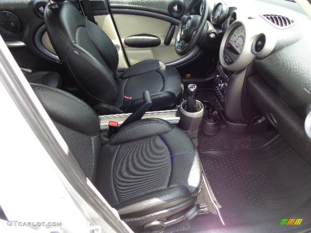 2012 Cooper S Countryman - Crystal Silver Metallic / Carbon Black photo #14