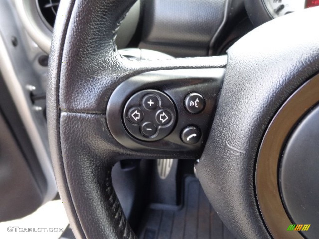 2012 Cooper S Countryman - Crystal Silver Metallic / Carbon Black photo #24