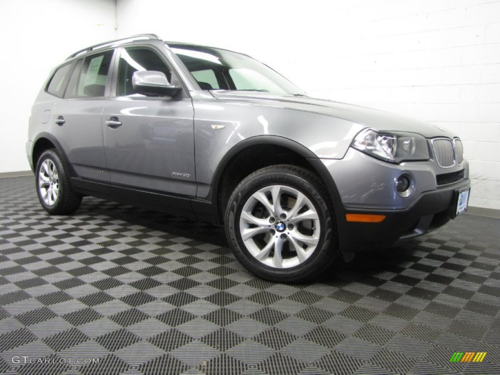 2010 X3 xDrive30i - Space Gray Metallic / Black photo #1