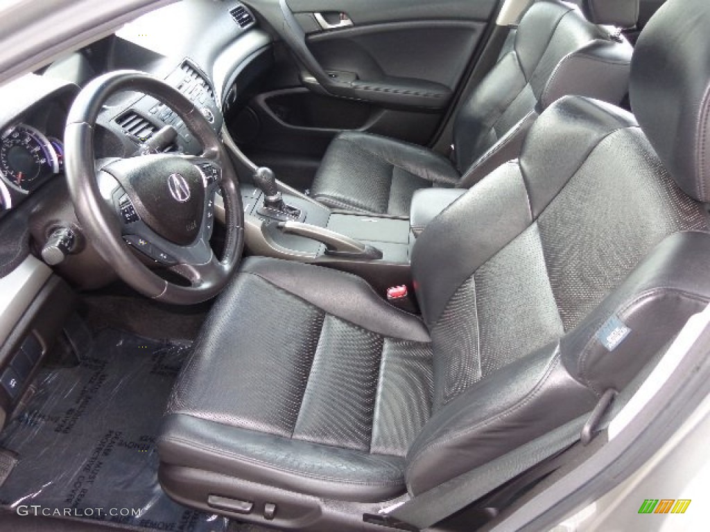 Ebony Interior 2010 Acura TSX Sedan Photo #83356998