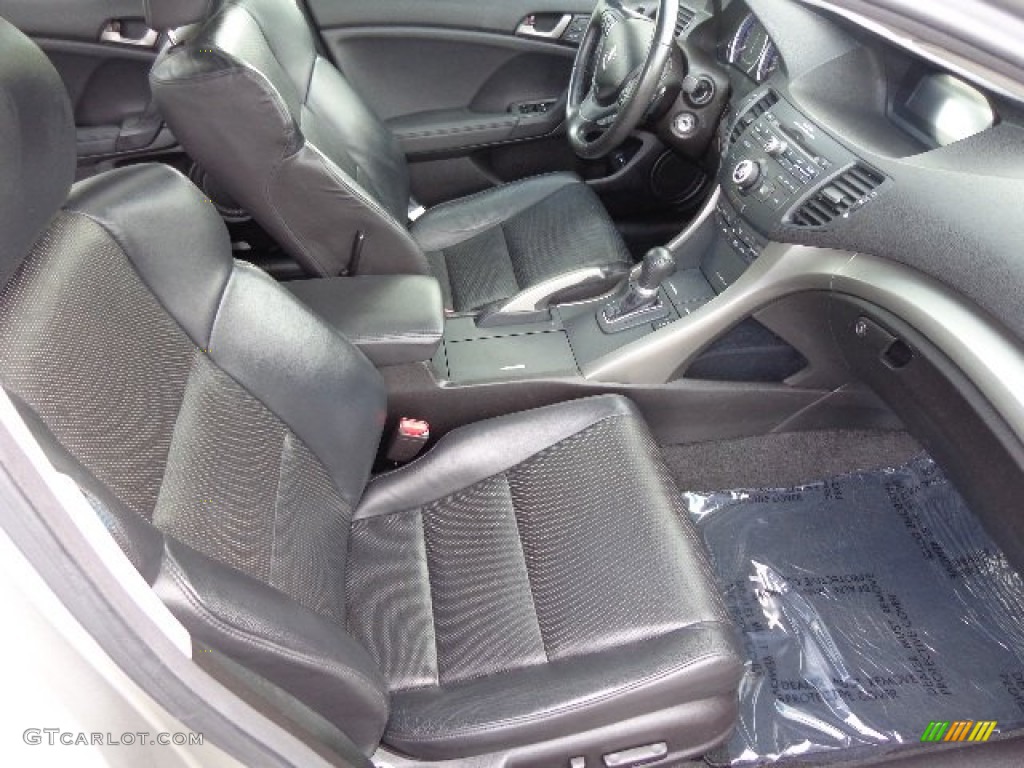 Ebony Interior 2010 Acura TSX Sedan Photo #83357026