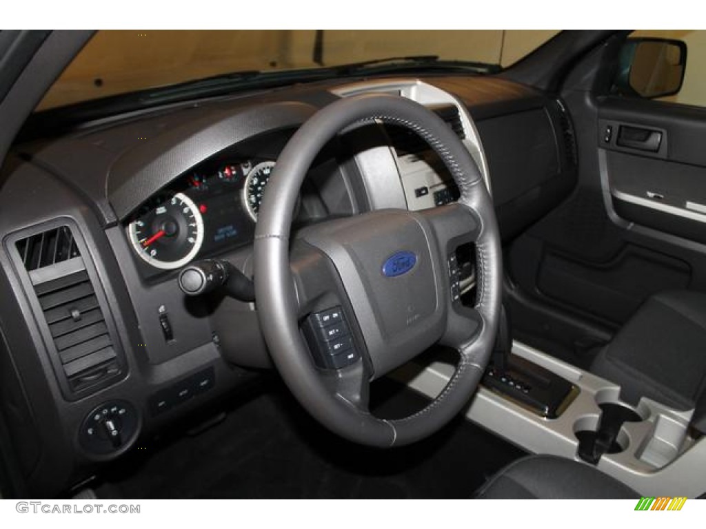 2011 Ford Escape XLT Charcoal Black Steering Wheel Photo #83357185