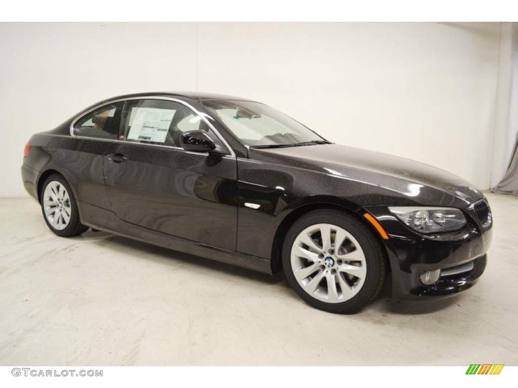 2013 3 Series 328i Coupe - Jet Black / Black photo #2