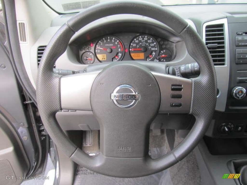 2012 Nissan Xterra S 4x4 Gray Steering Wheel Photo #83359820