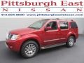 2011 Red Brick Nissan Pathfinder LE 4x4  photo #1