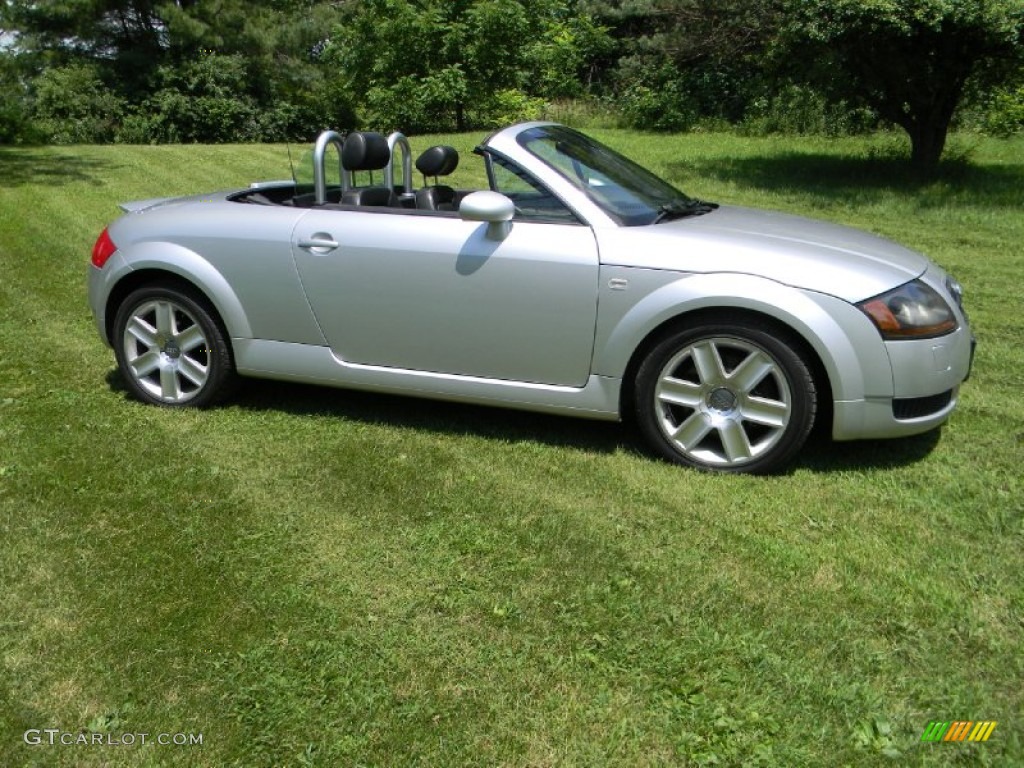 Brilliant Silver Metallic 2004 Audi TT 1.8T quattro Roadster Exterior Photo #83360923
