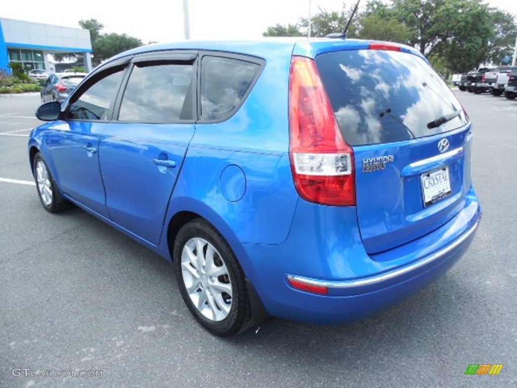 2009 Elantra Touring - Vivid Blue / Black photo #3