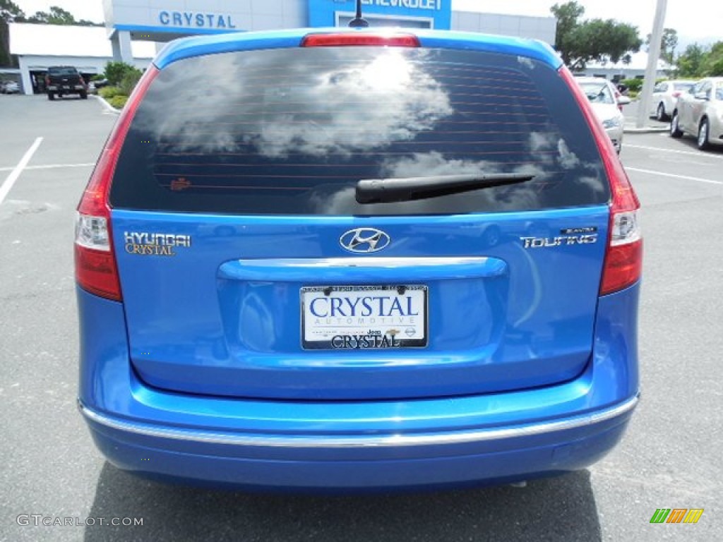 2009 Elantra Touring - Vivid Blue / Black photo #8