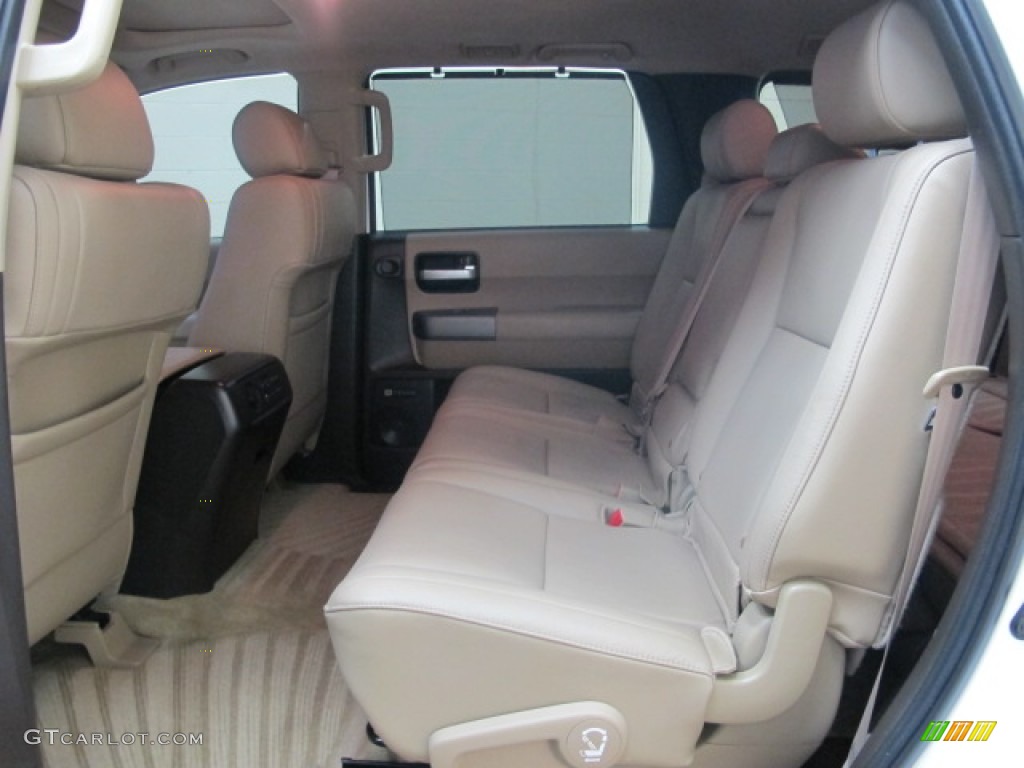 2010 Sequoia Limited 4WD - Super White / Sand Beige photo #20