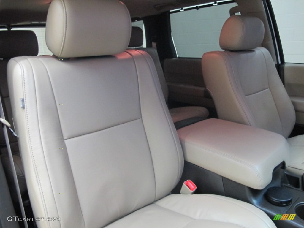 2010 Sequoia Limited 4WD - Super White / Sand Beige photo #23