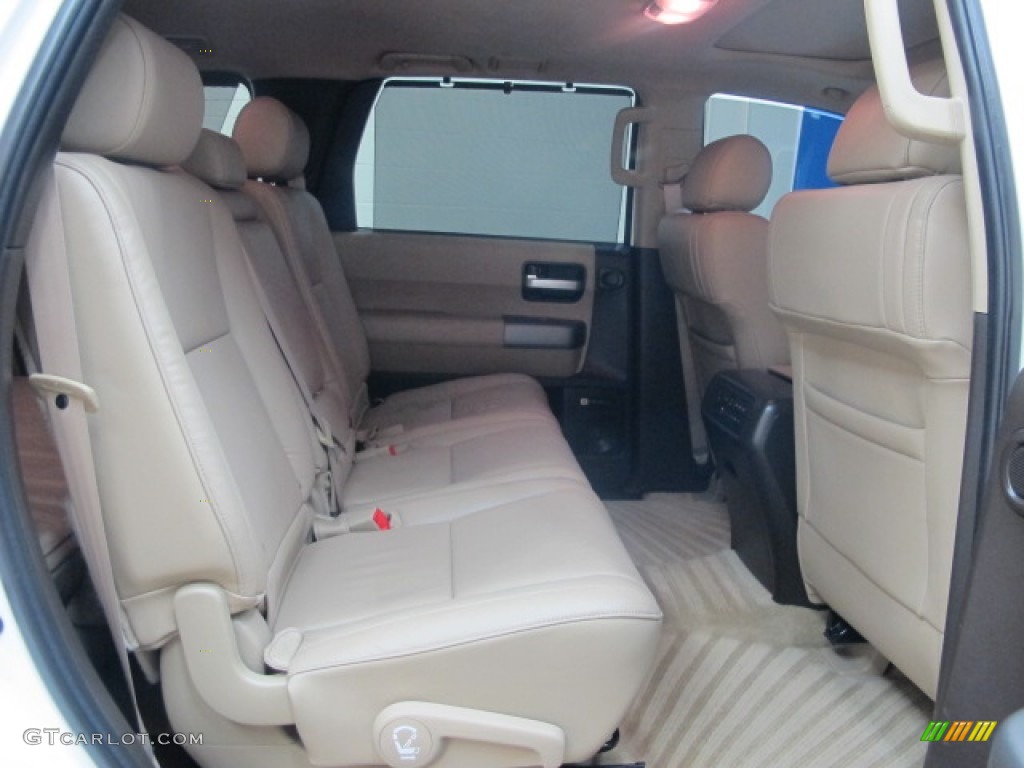 2010 Sequoia Limited 4WD - Super White / Sand Beige photo #26