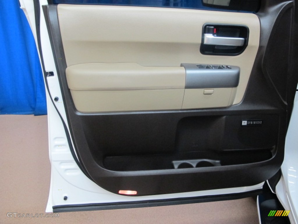 2010 Sequoia Limited 4WD - Super White / Sand Beige photo #36