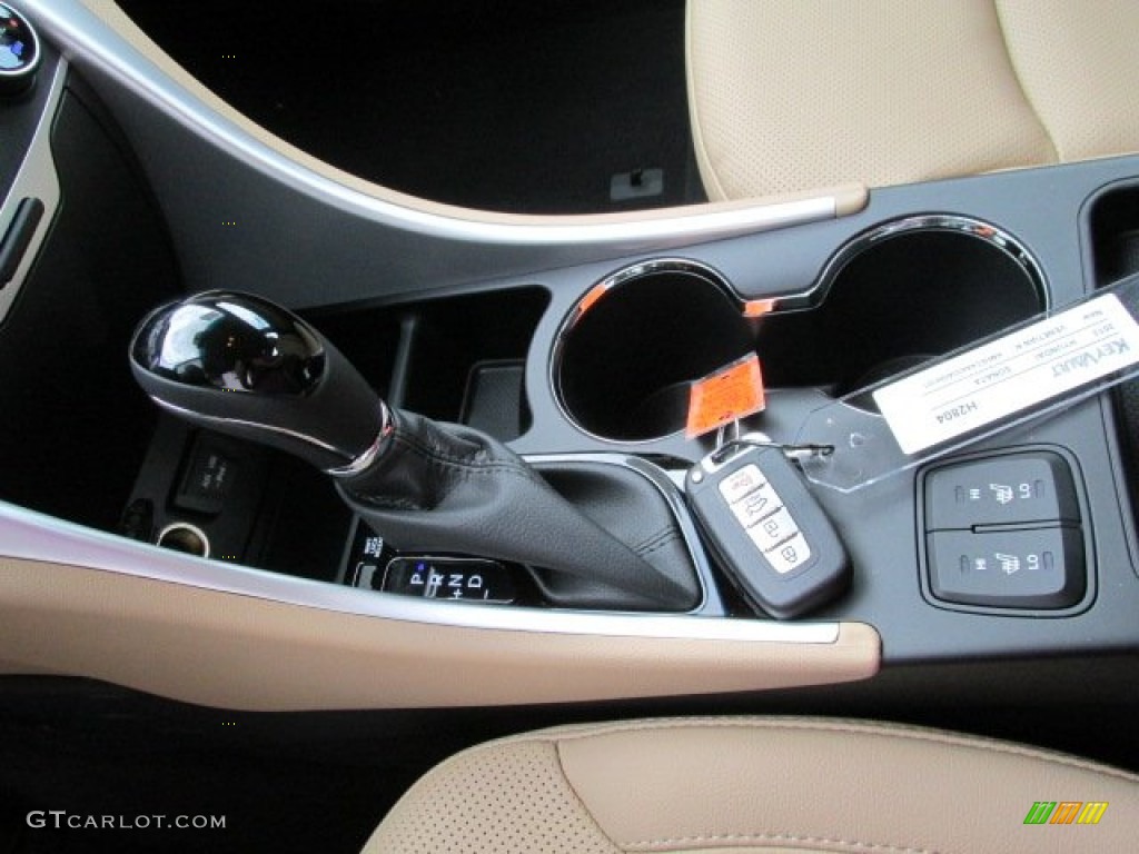2013 Sonata Hybrid Limited - Venetian Red Pearl / Camel photo #8