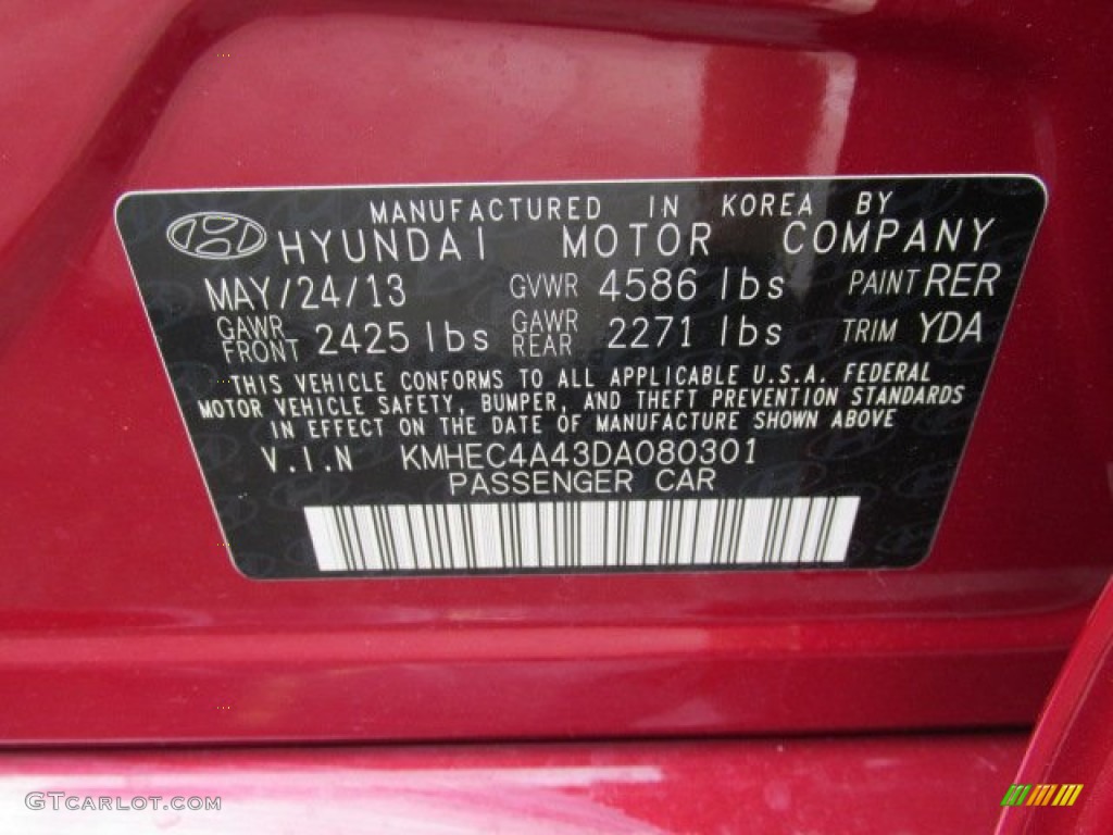2013 Sonata Hybrid Limited - Venetian Red Pearl / Camel photo #10