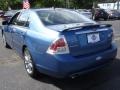 2009 Sport Blue Metallic Ford Fusion SEL V6 Blue Suede  photo #7