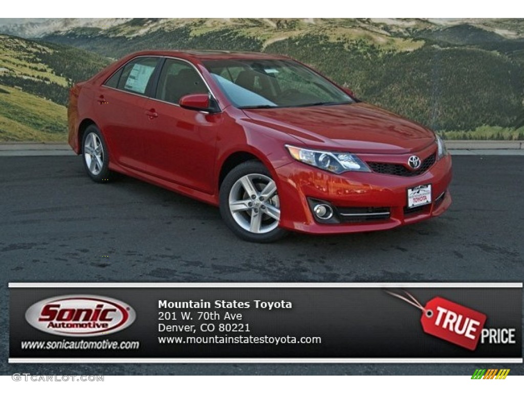 2013 Camry SE - Barcelona Red Metallic / Black photo #1