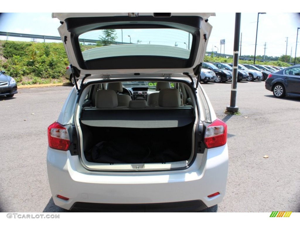 2012 Impreza 2.0i Premium 5 Door - Satin White Pearl / Ivory photo #8