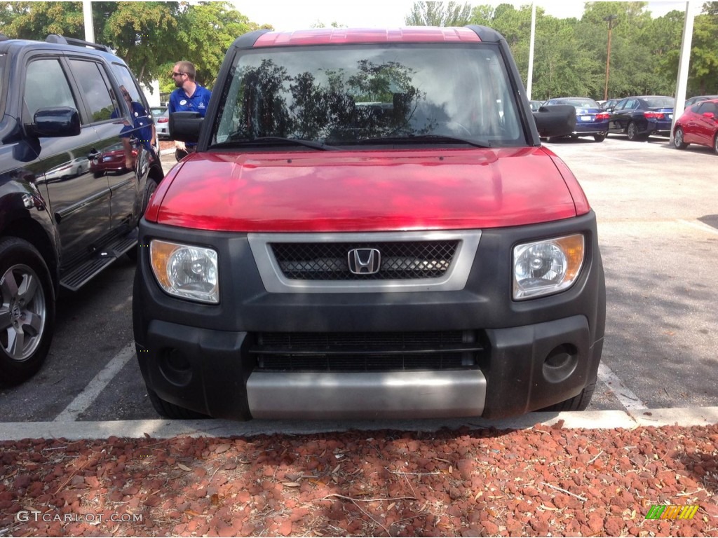 2005 Element EX AWD - Rallye Red / Black/Gray photo #1