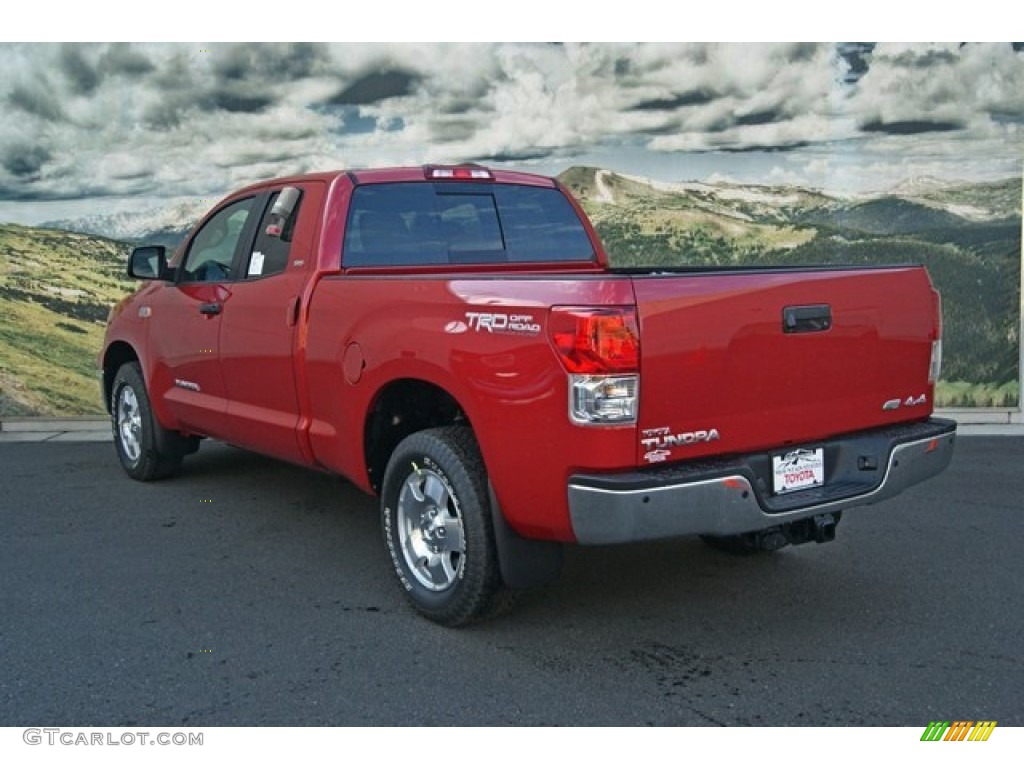 2013 Tundra SR5 Double Cab 4x4 - Barcelona Red Metallic / Sand Beige photo #2