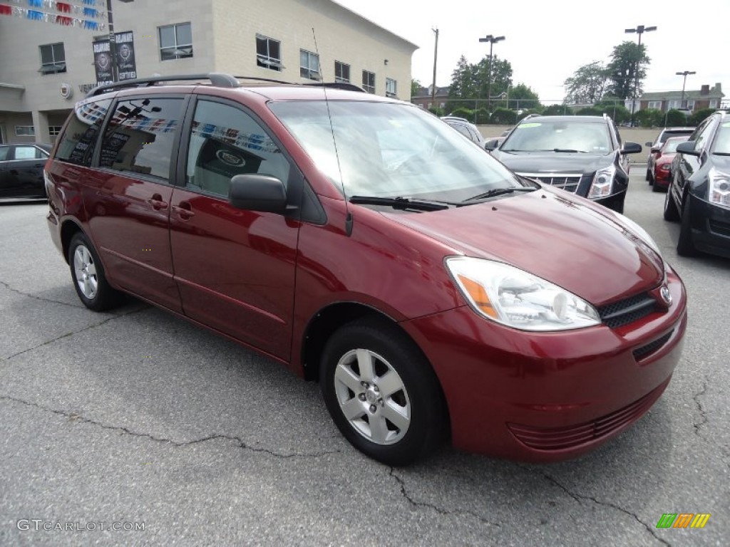 Salsa Red Pearl 2004 Toyota Sienna LE Exterior Photo #83368282