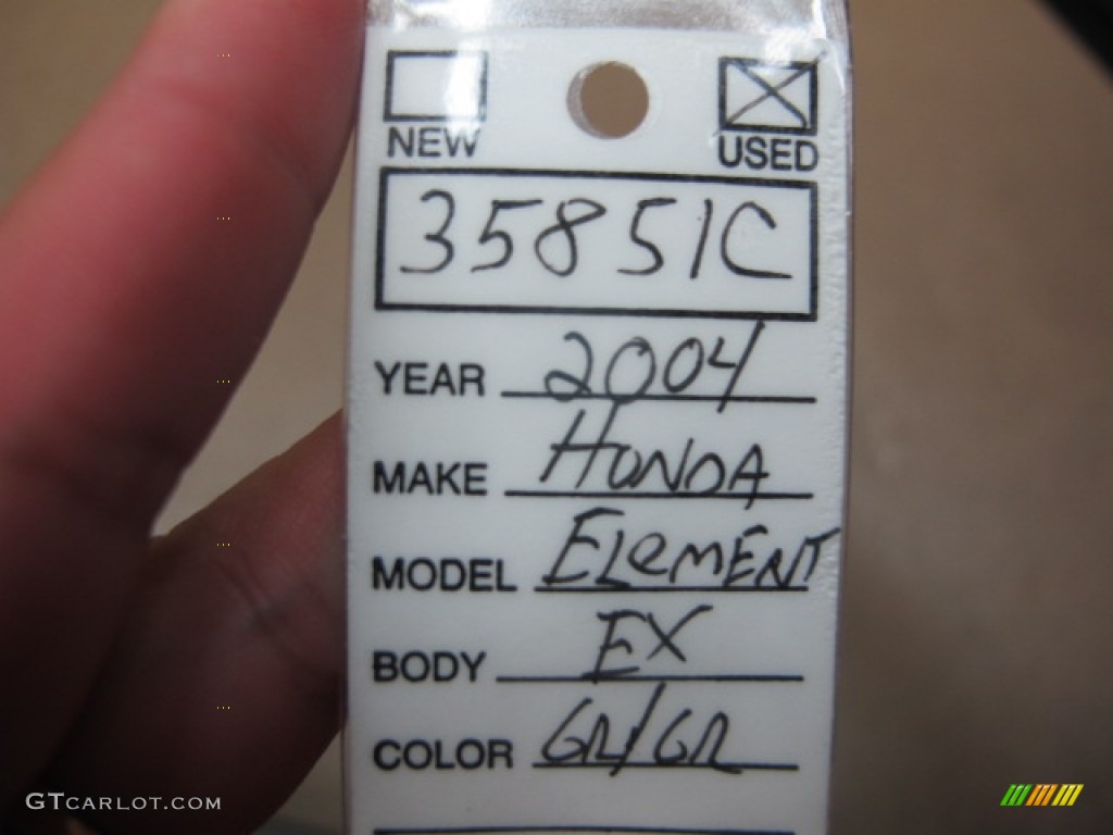 2004 Element EX AWD - Shoreline Mist Metallic / Black photo #32