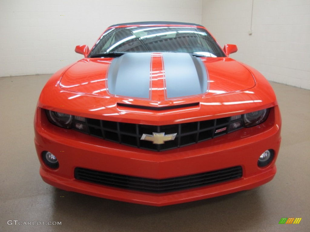 2012 Camaro SS/RS Convertible - Inferno Orange Metallic / Inferno Orange/Black photo #2