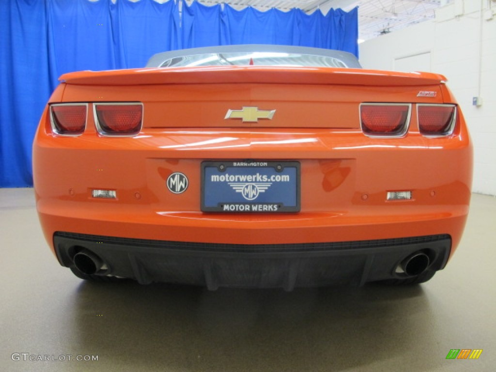 2012 Camaro SS/RS Convertible - Inferno Orange Metallic / Inferno Orange/Black photo #8