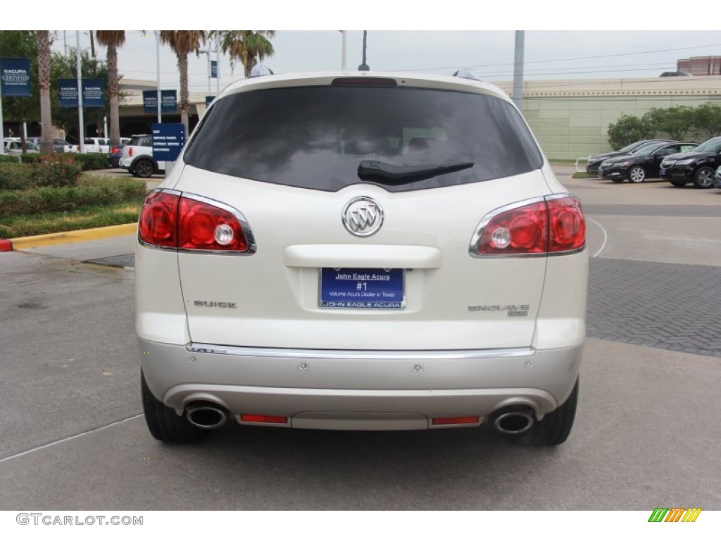 2009 Enclave CXL AWD - White Opal / Cocoa/Cashmere photo #4