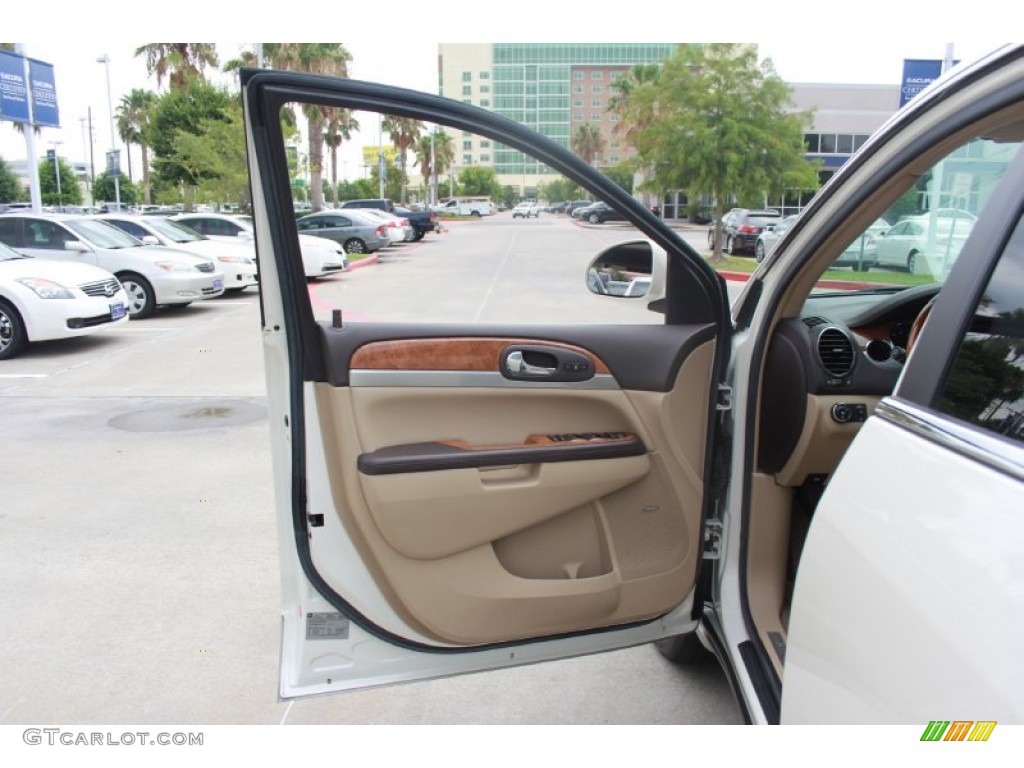 2009 Enclave CXL AWD - White Opal / Cocoa/Cashmere photo #9