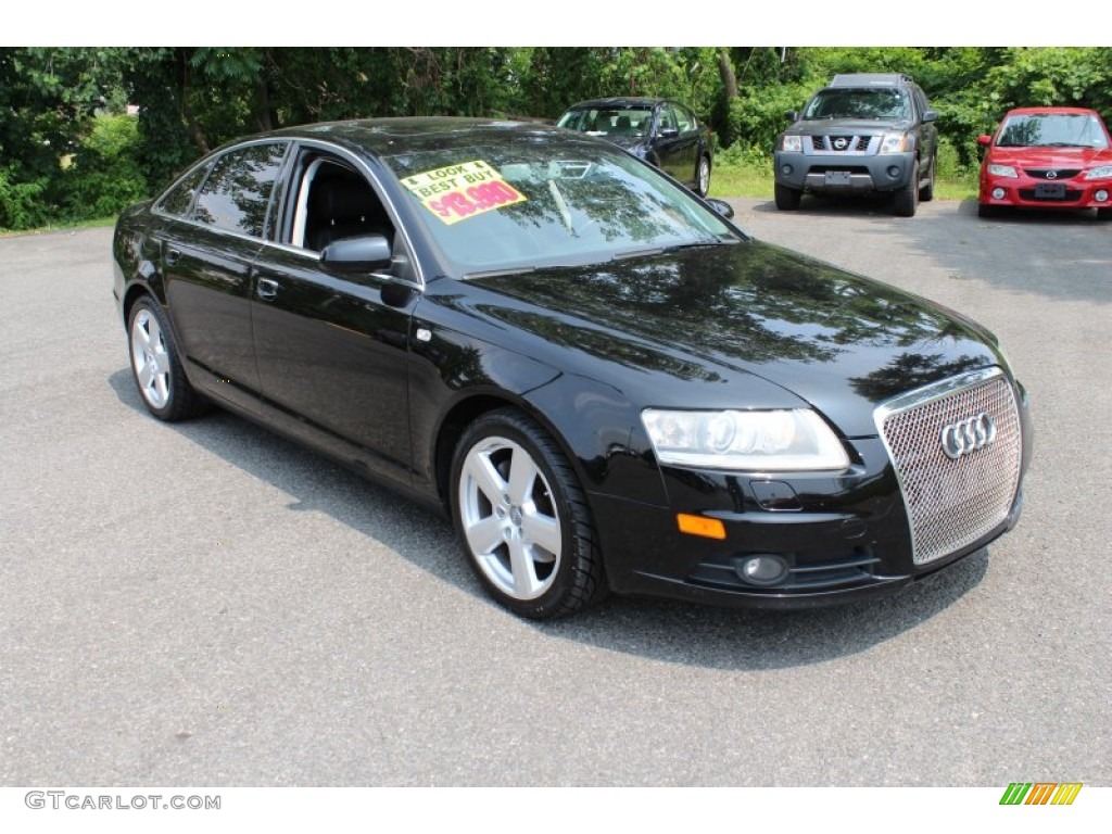 Brilliant Black 2006 Audi A6 3.2 quattro Sedan Exterior Photo #83370280