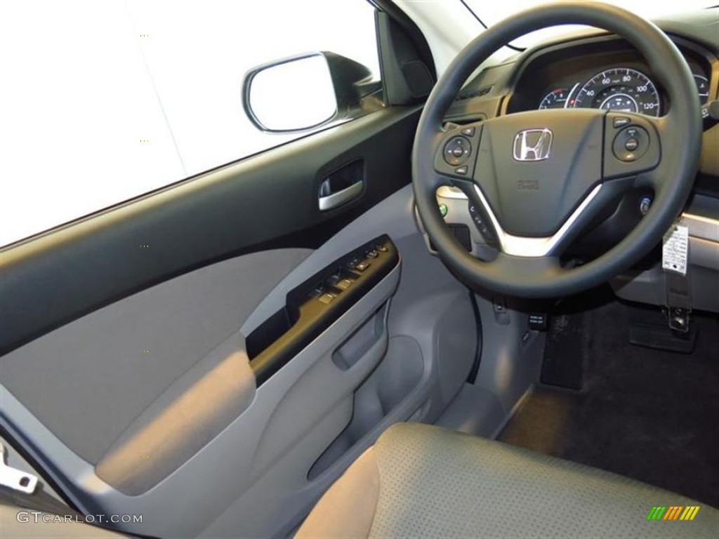 2013 CR-V EX - Alabaster Silver Metallic / Gray photo #5
