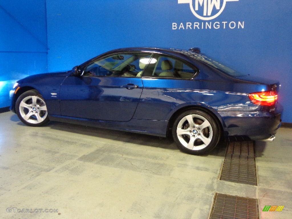 2011 3 Series 328i xDrive Coupe - Deep Sea Blue Metallic / Oyster/Black Dakota Leather photo #5