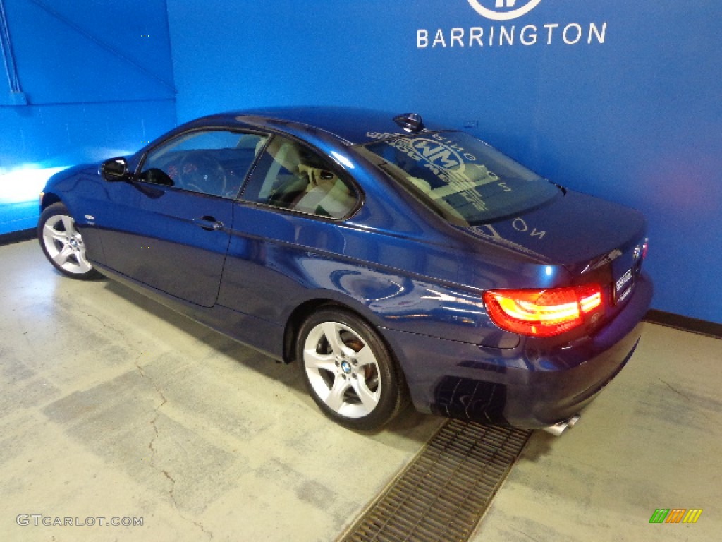 2011 3 Series 328i xDrive Coupe - Deep Sea Blue Metallic / Oyster/Black Dakota Leather photo #15