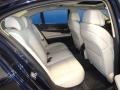 2011 BMW 7 Series Oyster/Black Nappa Leather Interior Rear Seat Photo