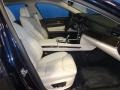 2011 BMW 7 Series Oyster/Black Nappa Leather Interior Front Seat Photo