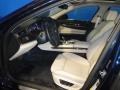 2011 BMW 7 Series Oyster/Black Nappa Leather Interior Interior Photo